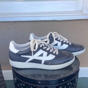 ASH Black Leather Sneaker. Size 39